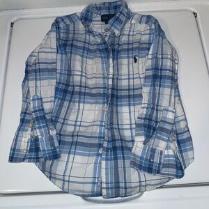 Polo by Ralph Lauren Kids Blue White Check Shirt